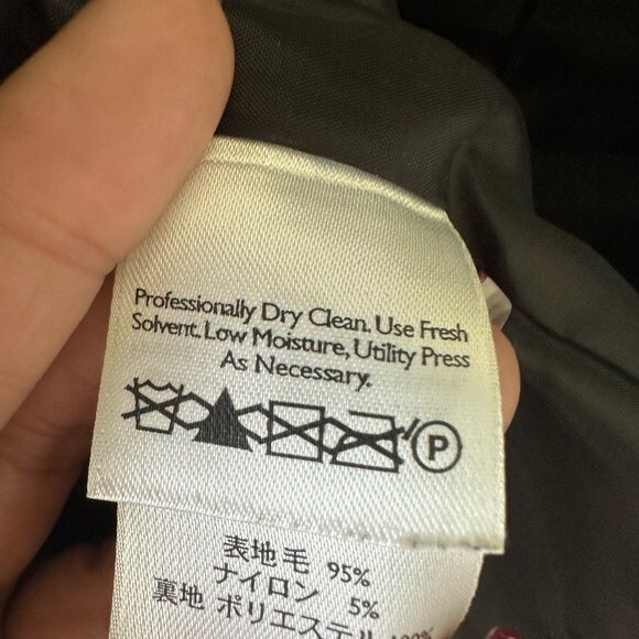 Eddie Bauer Wool Blend Classic Button Down Crop Blazer Coat Jacket Pockets P8 - Picture 7 of 7